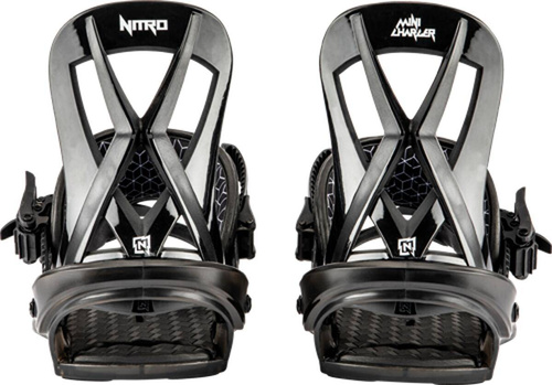 NITRO Charger Mini | youth snowboard bindings | black
