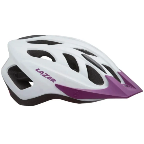LAZER J1 + insectNET + LED | kask rowerowy | mate white / pink