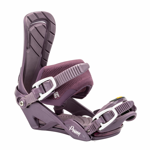 NITRO Poison 2025 | women's snowboard bindings | VIBRAM | deep purple | The Ultimate Blend of Precision & Comfort