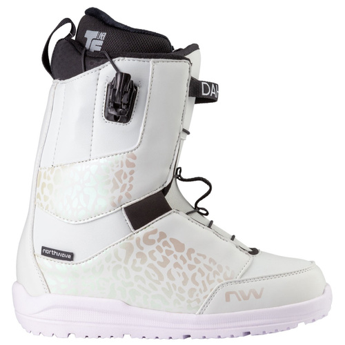  NORTWAVE Dahlia SLS TF | women's snowboard boots | white / iridescent