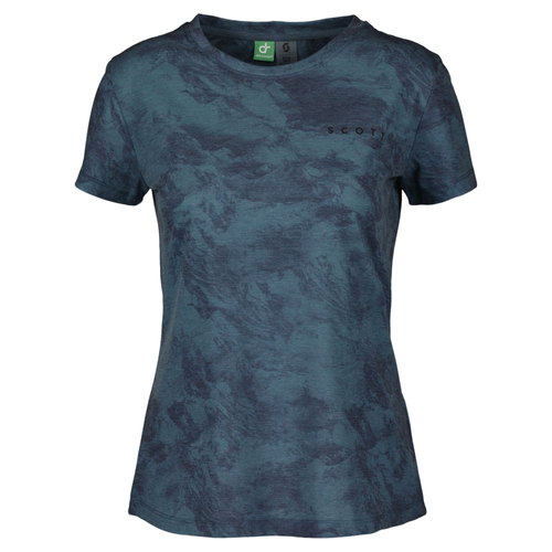 SCOTT DRI Tie Dye Women's Tee |  dark blue / metal blue