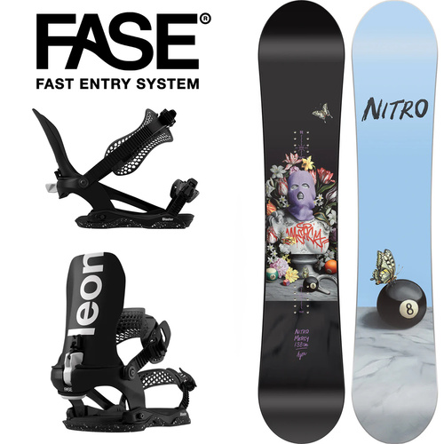 WOMEN'S SET 2026: NITRO Mercy + BATALEON Blaster AW FASE ® | snowboard + bindings