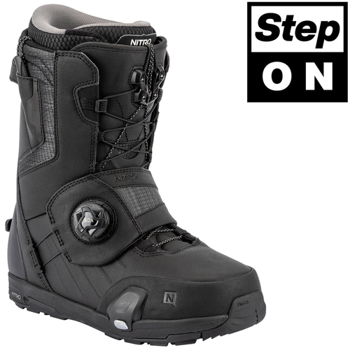 NITRO Profile Step On ® TLS 2026 | buty snowboardowe / termoformowalne | HEAT Moldable | BOA ® | The Ultimate Blend of Fit & Convenience | black