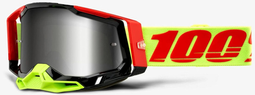 100%The Racecraft 2 Wiz | MX / ENDURO / MTB goggles | 2 x lens:  MIRROR SILVER FLASH + CLEAR