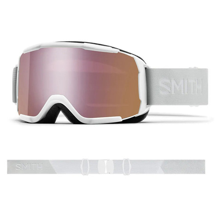 Damskie gogle narty / snowboard SMITH Showcase OTG White Vapor / ChromaPop Storm Pink Flash | UWAGA