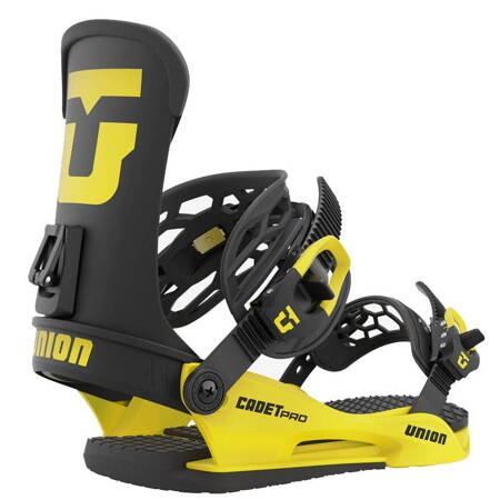 UNION Cadet PRO | dziecięce wiązania snowboardowe | electric yellow