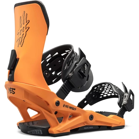 Wiązania snowboardowe YES x NOW x LOBSTER Select 2025 | SkateTech ® | bright orange