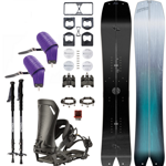 ZESTAW NITRO 2023: splitboard & foki / NITRO Squash & Vertical by KOHLA + wiązania x SPARK Vertical ST + pucki IBEX + kije CARBON Telescopic | 159cm 