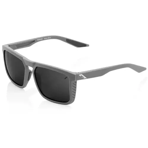 100% Renshaw | okulary przeciwsłoneczne | Soft Tact Cool Grey / black MIRROR lens | LT 11% | SPORT / LIFESTYLE