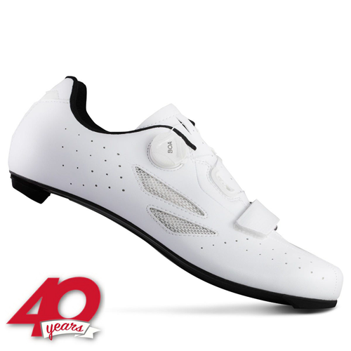 Buty kolarskie rowerowe szosowe LAKE CX218 CARBON BOA Action LEATHER! white / white