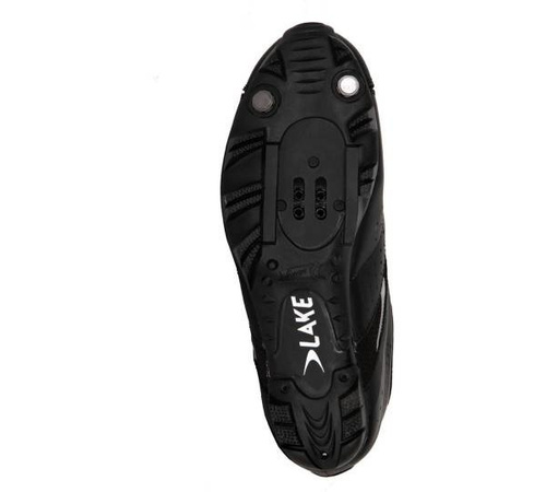 Buty rowerowe LAKE MX175-X BOA Action LEATHER (SKÓRA!) black  / silver