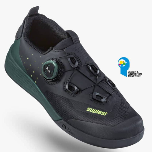 Buty rowerowe SUPLEST OFF ROAD PRO FLAT black / fire green