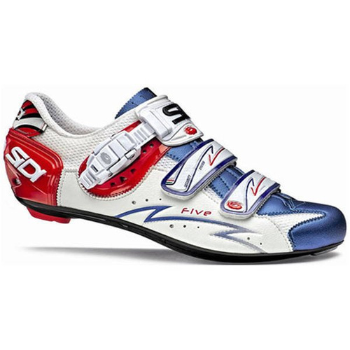 Buty rowerowe szosowe SIDI Five CARBON LORICA white blue red