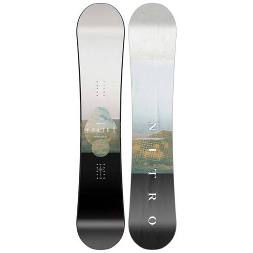 DAMSKI ZESTAW NITRO 2025: Fate + Cosmic ULTRA BLACK | deska snowboard + wiązania