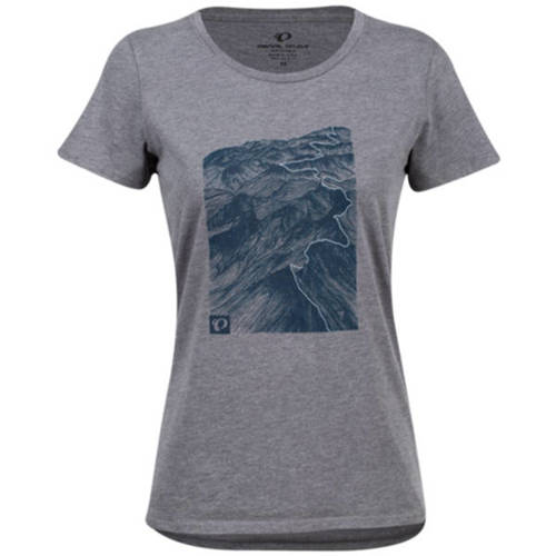 Damska koszulka rowerowa PEARL IZUMI Graphic T-shirt Blue Heather Ash Mountains