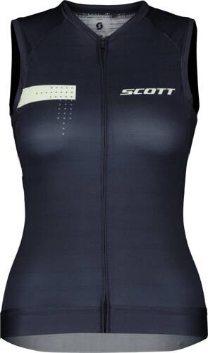 Damska koszulka rowerowa SCOTT Jersey W's RC Pro WO dark blue / fresh green