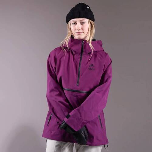 Damska kurtka kangurka snowboard / splitboard JONES Women's MTN Surf Recycled Anorak 2025 | 20K/20K | 2L | deep prurple