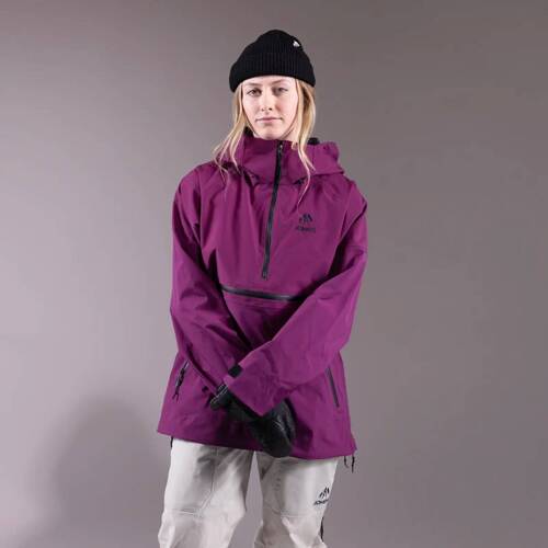 Damska kurtka kangurka snowboard / splitboard JONES Women's MTN Surf Recycled Anorak 2025 | 20K/20K | 2L | deep prurple