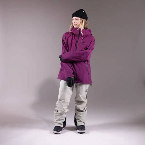 Damska kurtka kangurka snowboard / splitboard JONES Women's MTN Surf Recycled Anorak 2025 | 20K/20K | 2L | deep prurple