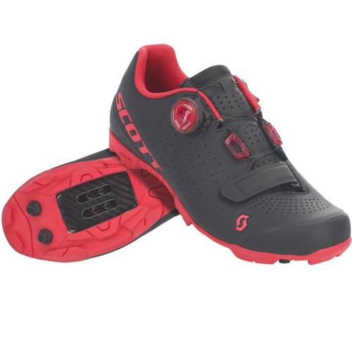 Damskie buty rowerowe  SCOTT MTB Vertec BOA Women's | CARBON | matte black / berry red