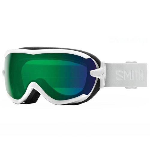 Damskie gogle narty / snowboard SMITH Virtue White Vapor | ChromaPop Everyday Green Mirror