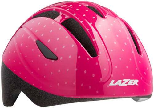 Dziecięcy kask rowerowy LAZER Bob+ pink dots