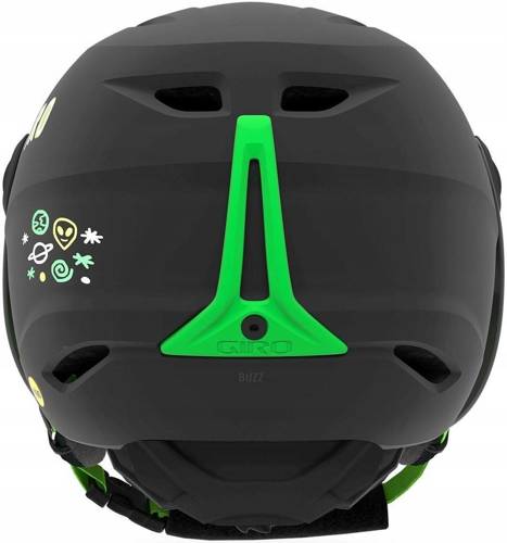 GIRO Buzz MIPS ® | dziecięcy / juniorski kask narty / snowboard z szybą | matt black / bright green alien