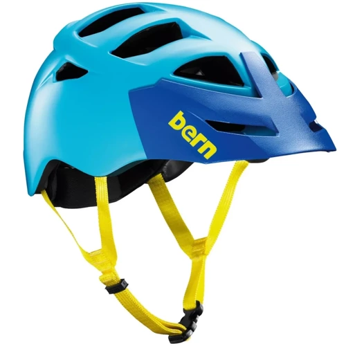 Kask rowerowy BERN Morrison | ZIP MOLD+ ® | BOA ® | ALL SEASON | MTB / URBAN / TRAIL | satin bright blue w/ breakaway visor