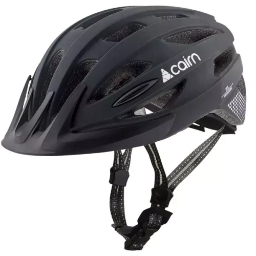 Kask rowerowy CAIRN Fusion full black | + TORBA na kask GRATIS!