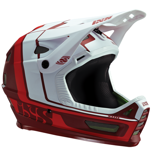 Kask rowerowy IXS Xult | ENDURO / DH | full face / FF | night red / white | L/XL