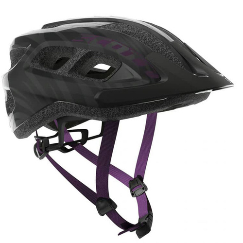 Kask rowerowy SCOTT Supra black / violet + TORBA na kask GRATIS! | UWAGA