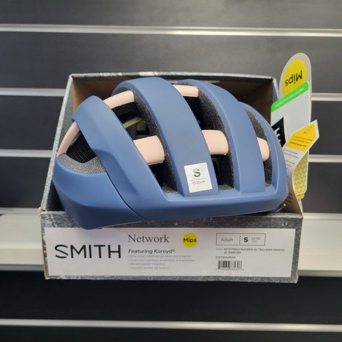 Kask rowerowy szosowy SMITH Network MIPS ® |  AEROcore /  KOROYD ® | ROAD / GRAVEL | matte french navy / rock salt 