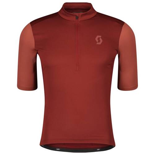 Koszulka rowerowa SCOTT Shirt M's Gravel 10 SS wood red / dusk red