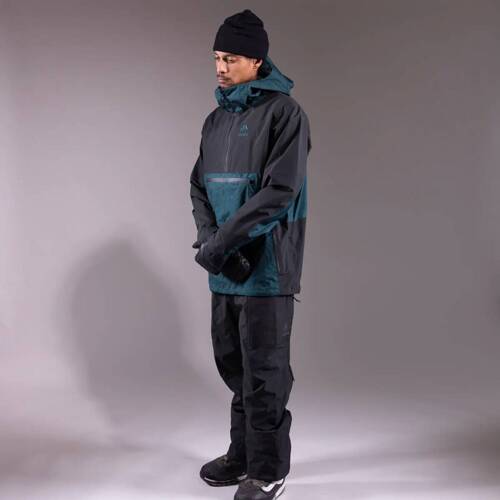 Kurtka kangurka snowboard / splitboard JONES Men's MTN Surf Recycled Anorak 20K/20K 2025 | 2L | pacific teal print