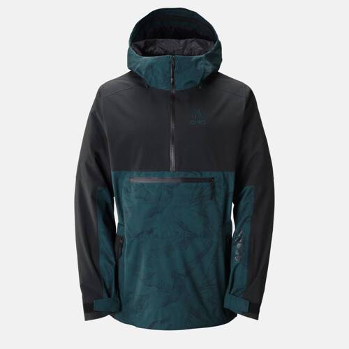 Kurtka kangurka snowboard / splitboard JONES Men's MTN Surf Recycled Anorak 20K/20K 2025 | 2L | pacific teal print