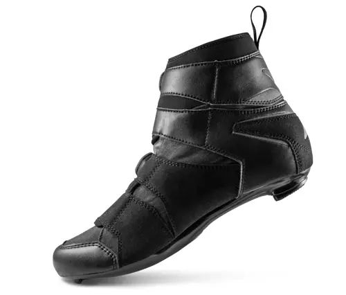 LAKE CX145-X WIDE | wodoodporne jesienno-zimowe buty rowerowe szosowe | BOA | wersja poszerzona | black / black