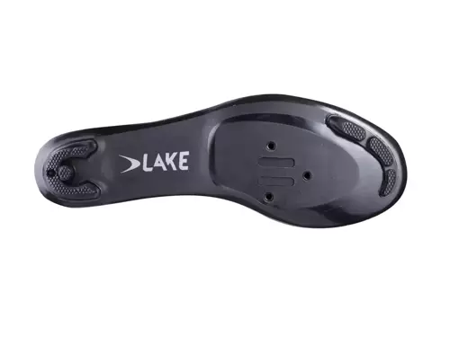 LAKE CX145-X WIDE | wodoodporne jesienno-zimowe buty rowerowe szosowe | BOA | wersja poszerzona | black / black