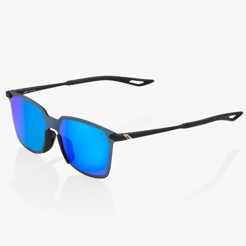 Okulary 100% Legere Square Soft Tact Black / Blue Multilayer Mirror Lens | LT 12% | SPORT / LIFESTYLE
