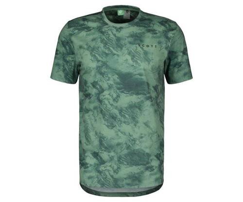 SCOTT DRI Tie Dye Men's Tee | koszulka turystyczno-sportowa | lush green/haze green