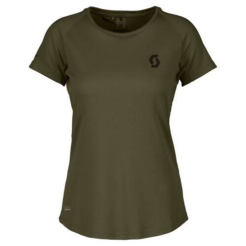 SCOTT Defined Tech Short-sleeve Women's Tee | damska koszulka turystyczno-sportowa | fir green