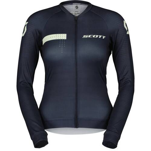 SCOTT RC Pro Long Sleeve Women's Jersey | damska koszulka rowerowa | dark blue/fresh green