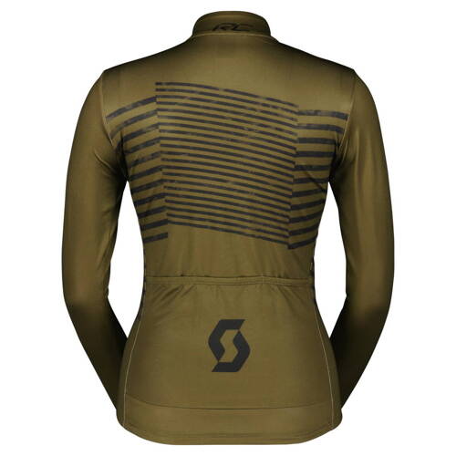 SCOTT RC Team Warm Graphics Long-sleeve Women's Jersey | damska koszulka rowerowa | fir green