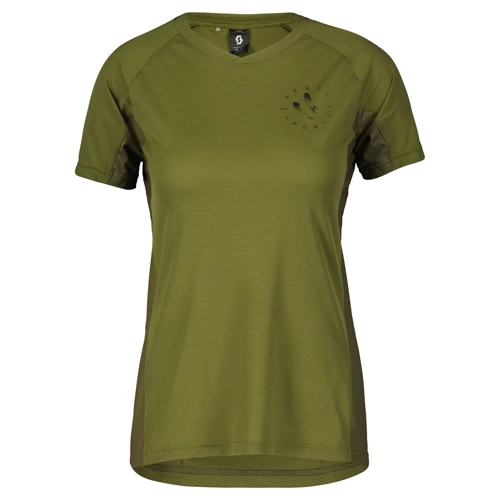 SCOTT Trail Flow Pro SS Women's Shirt | damska koszulka rowerowa | fir green