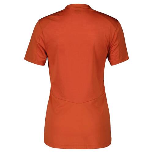 SCOTT Trail Flow Zip SS Women's Shirt | damska koszulka rowerowa | braze orange/rose beige