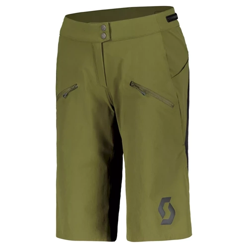 SCOTT Trail Vertic Pro w/pad Women's Shorts | damskie spodenki rowerowe | fir green