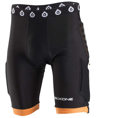 Spodenki rowerowe ochronne z wkładką SIXSIXONE 661 EVO Compression Shorts with Chamois D3O | MTB / EDURO | black