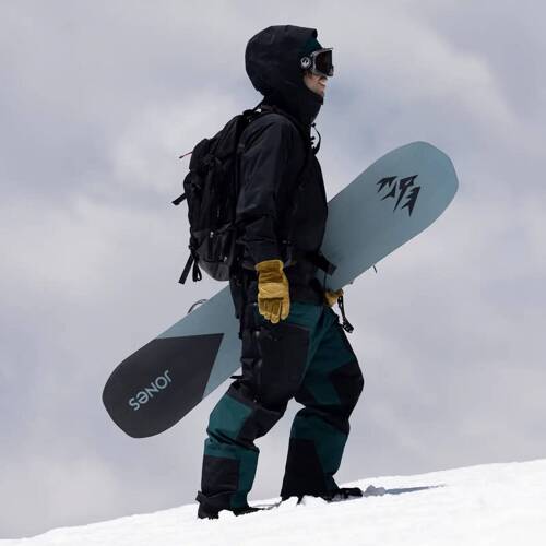 Spodnie na szelkach snowboard / splitboard JONES MeMen's Shralpinist Recycled GORE-TEX ePE Bibs 2025 | C-Knit | 3L | pacific teal