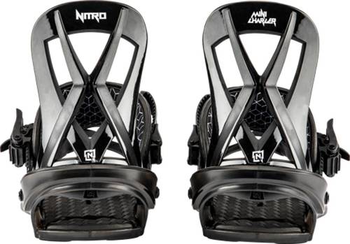 Wiązania snowboardowe NITRO Charger Mini 2022 black | Finally A Binding That Fits!
