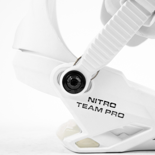 Wiązania snowboardowe NITRO Team PRO White Shadow VIBRAM 2023 | PRO-CALIBER PERFORMANCE