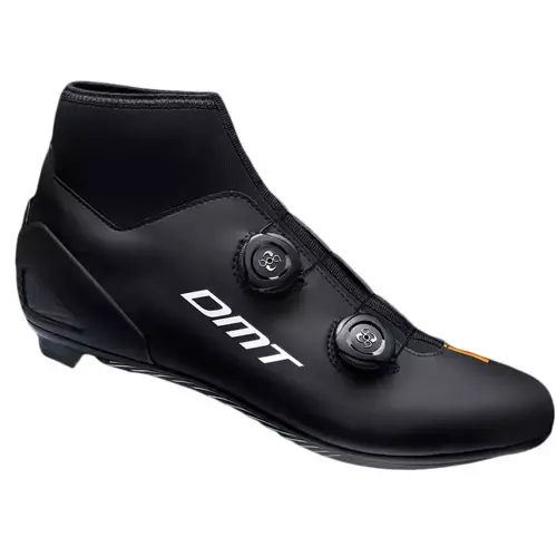 Wodoodporne buty rowerowe szosowe DMT DW1 | 2 x BOA | CARBON | 235g | black / white /orange / clear